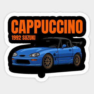 Cappuccino 1992 Cars Sticker